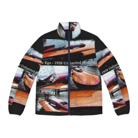 1958 Alter Ego Unlimited Hydroplane Puffer Jacket - Vintage Racing Boat Style