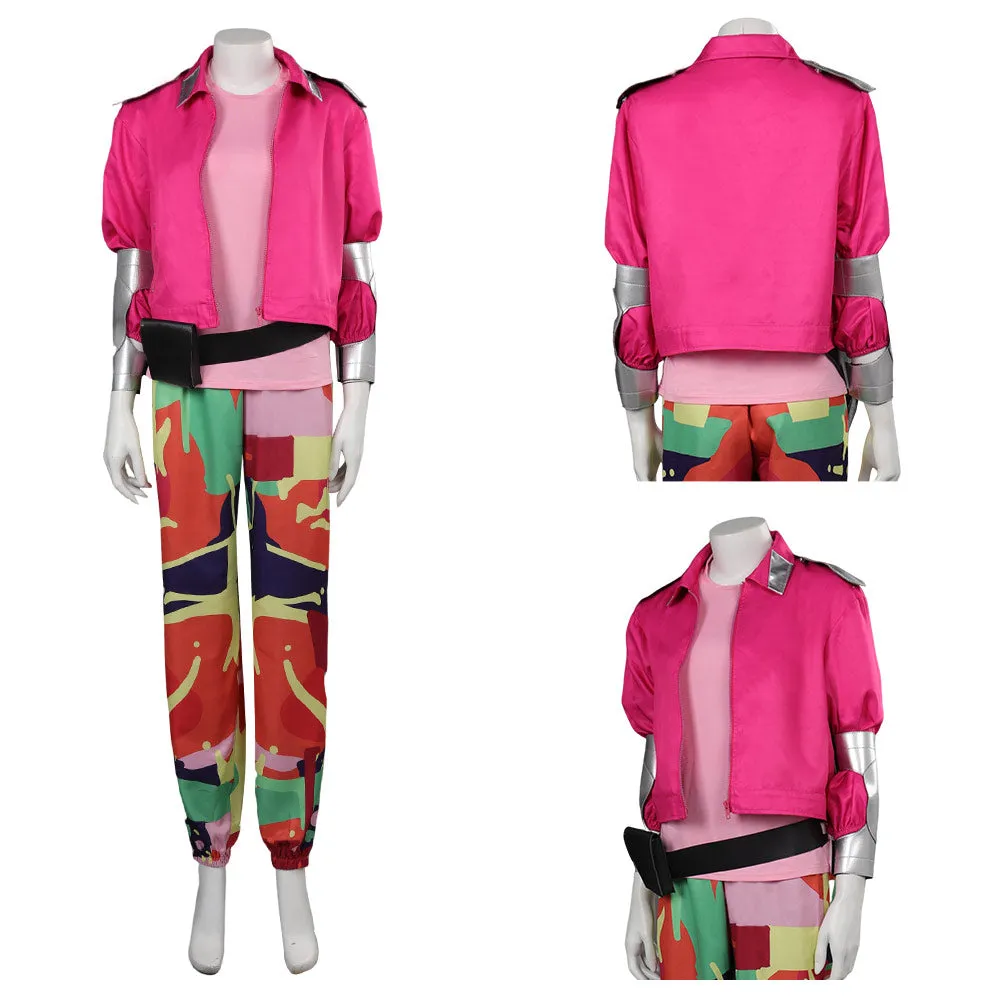 2023 Weird Doll Women Pink Punk Outfits Party Carnival Halloween Cosplay Costume