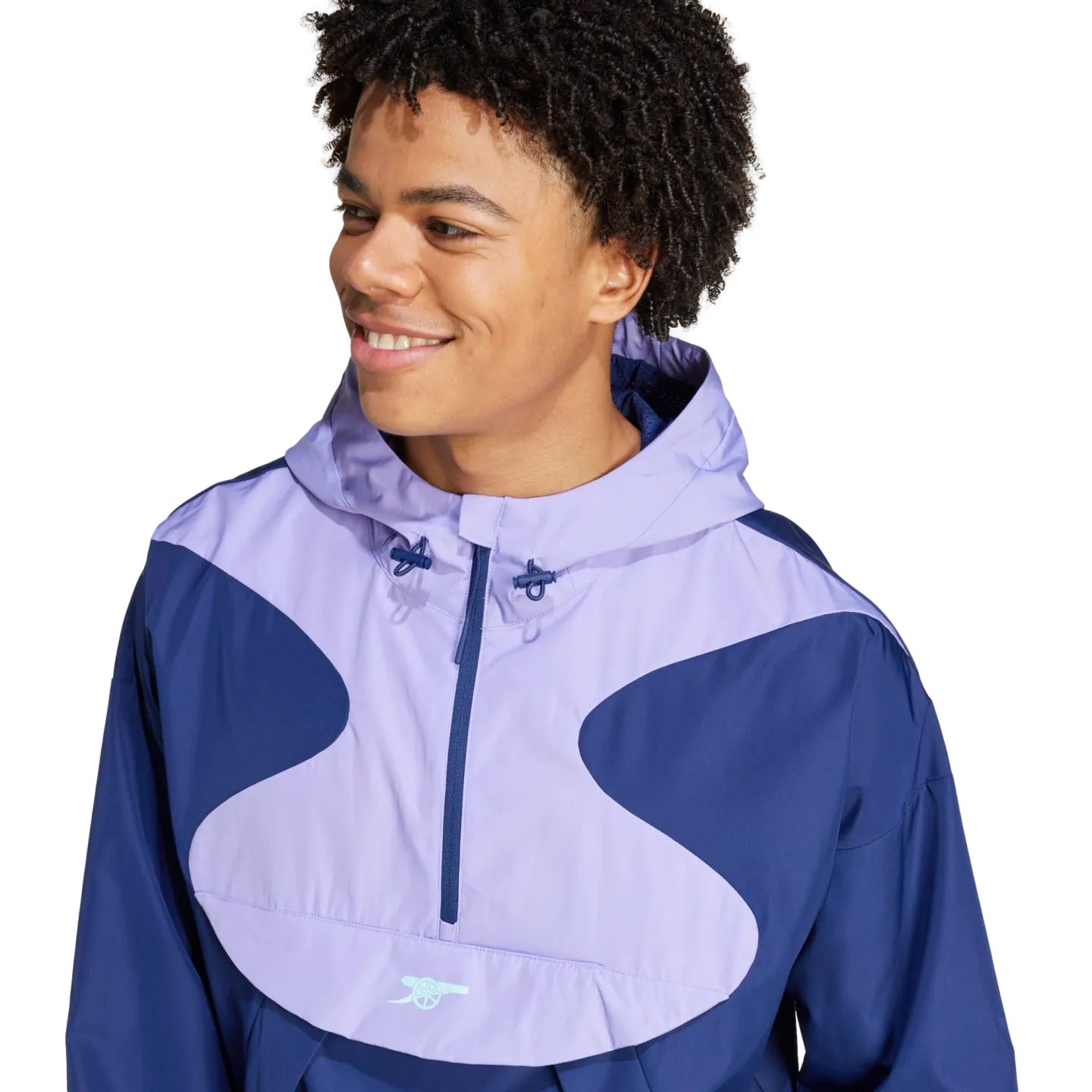 Adidas Arsenal Seasonal Half Zip Windbreaker Jacket