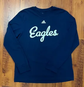 ADIDAS Script Eagles - NAVY Long Sleeve Tee