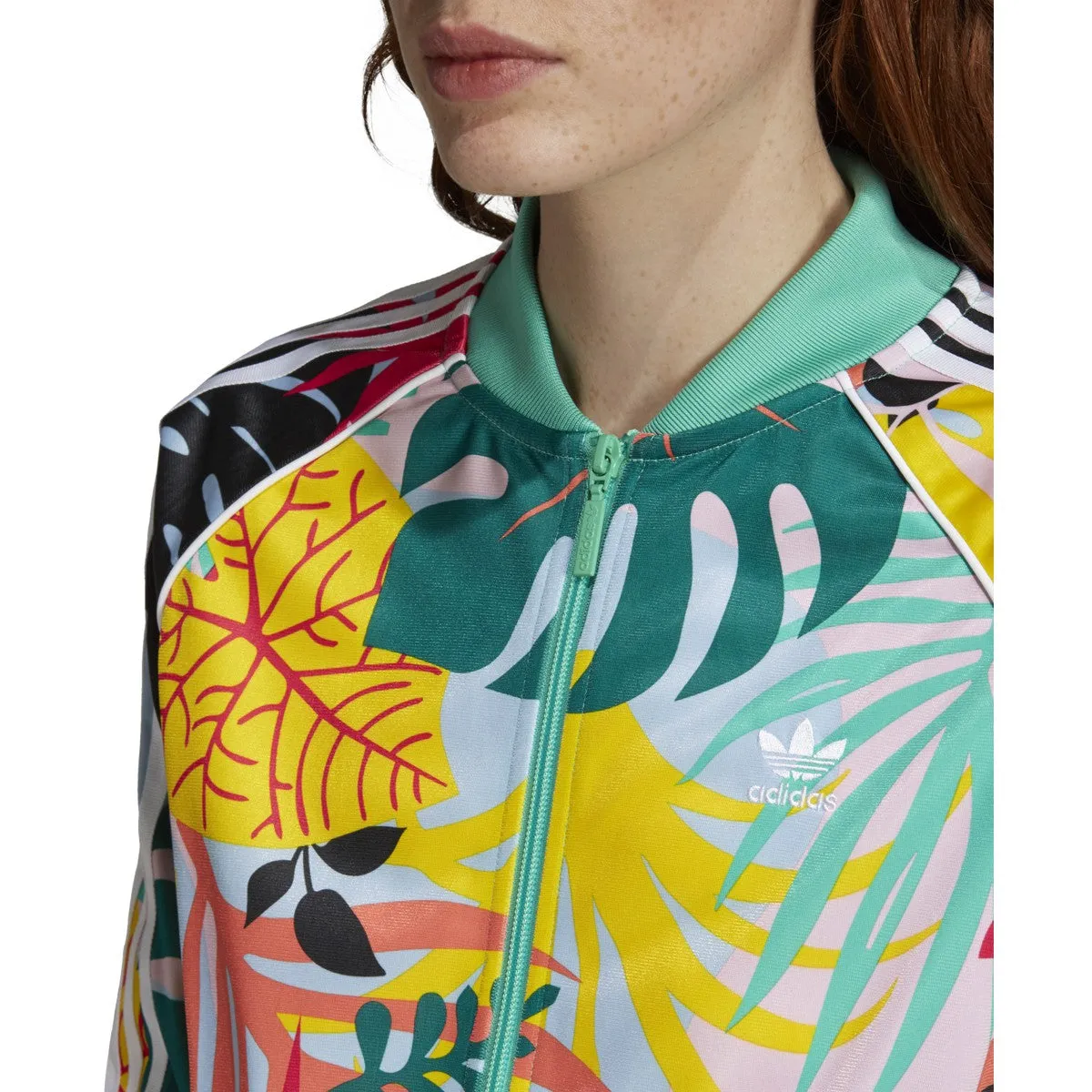 Adidas Tropicalage SST Graphic Womens Track Jacket Multicolor