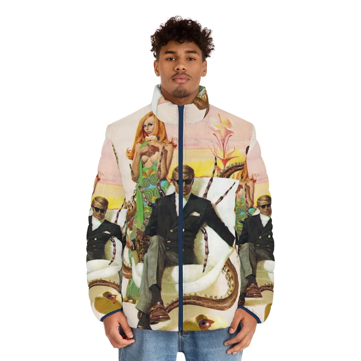 Agent Lovecraft Cosmic Horror Puffer Jacket | Retro Vintage Apparel