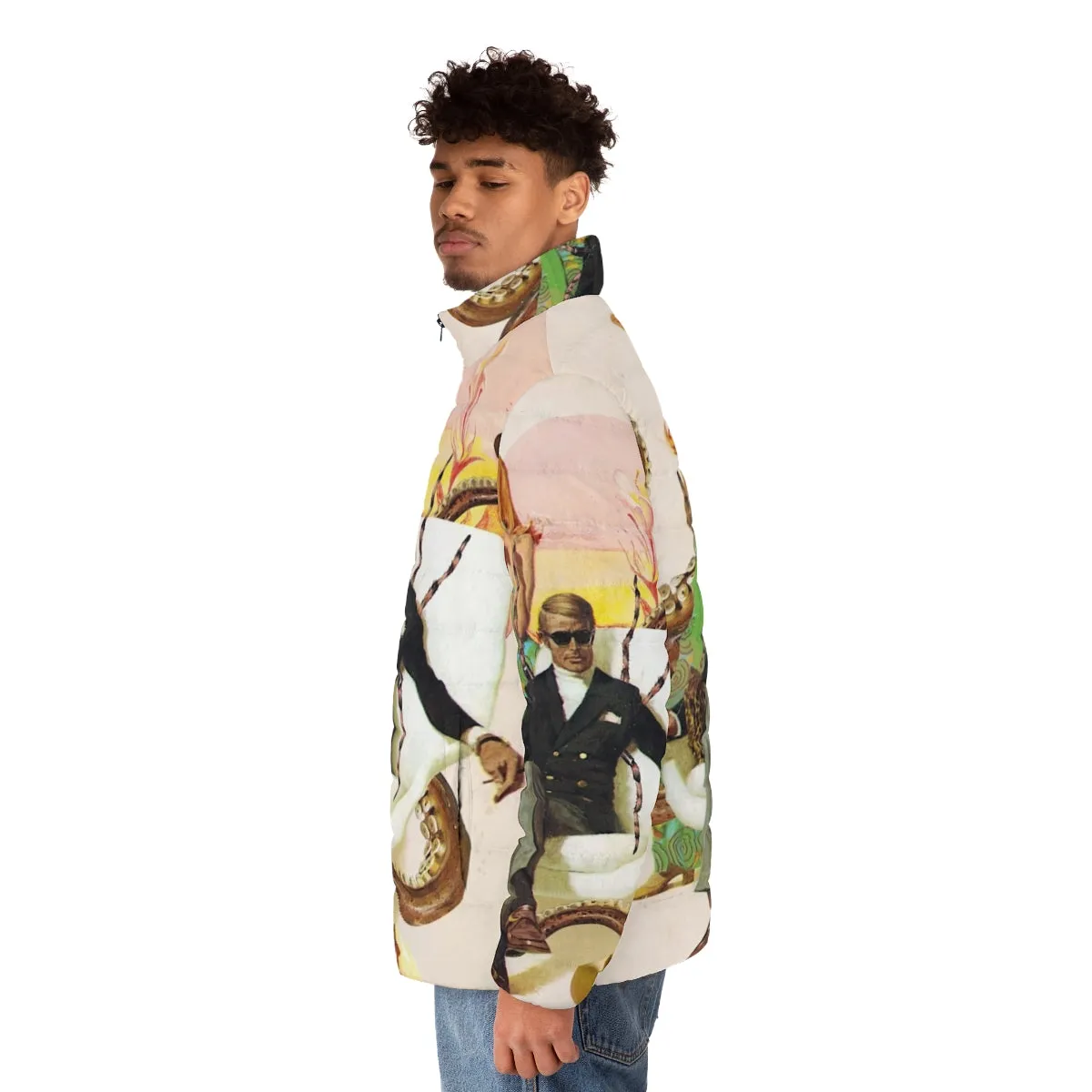 Agent Lovecraft Cosmic Horror Puffer Jacket | Retro Vintage Apparel