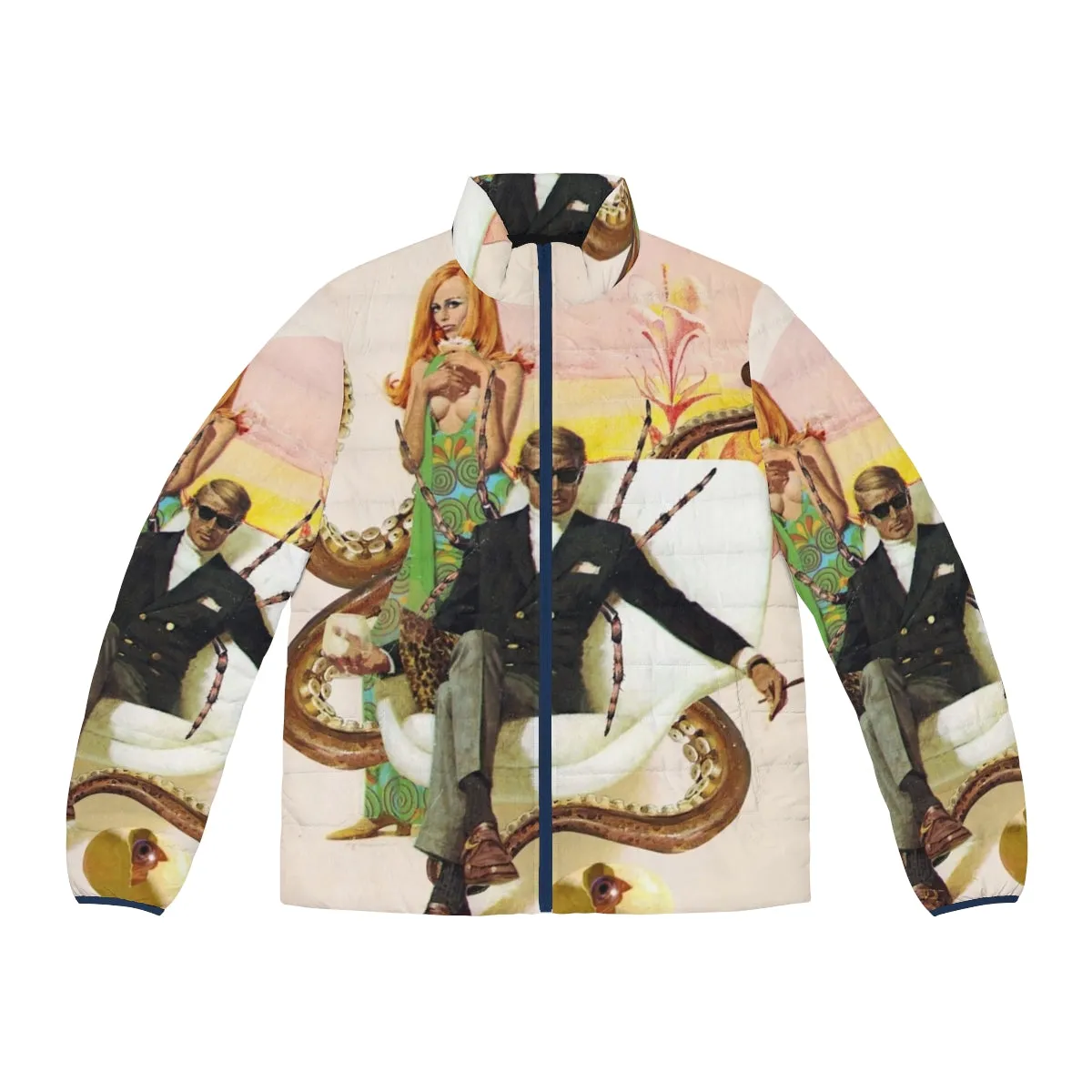 Agent Lovecraft Cosmic Horror Puffer Jacket | Retro Vintage Apparel