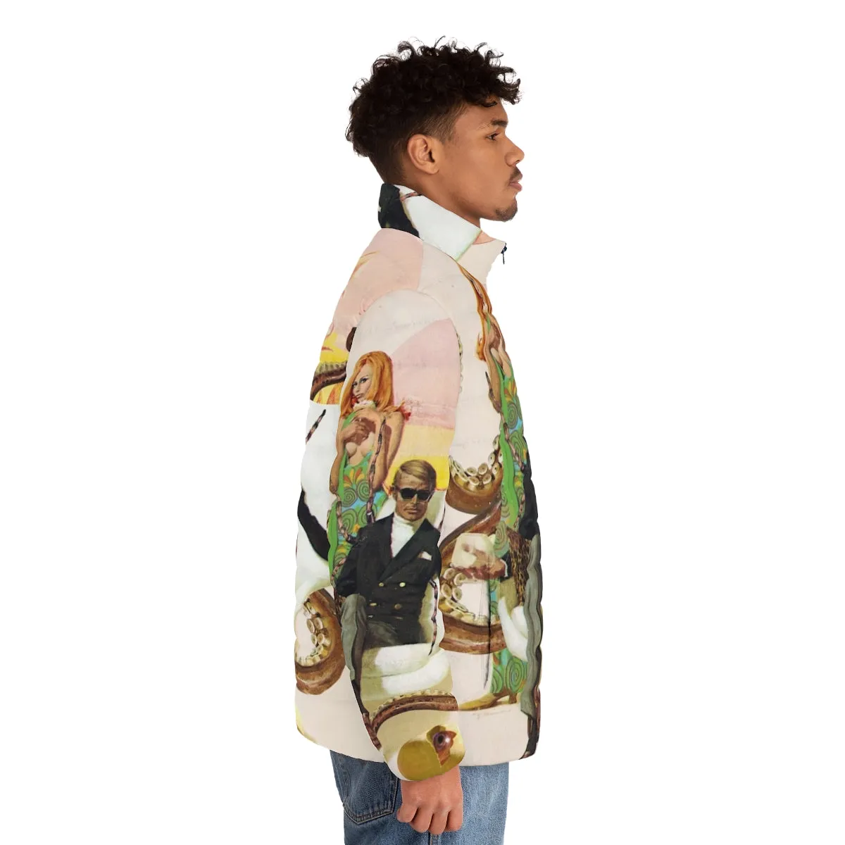 Agent Lovecraft Cosmic Horror Puffer Jacket | Retro Vintage Apparel