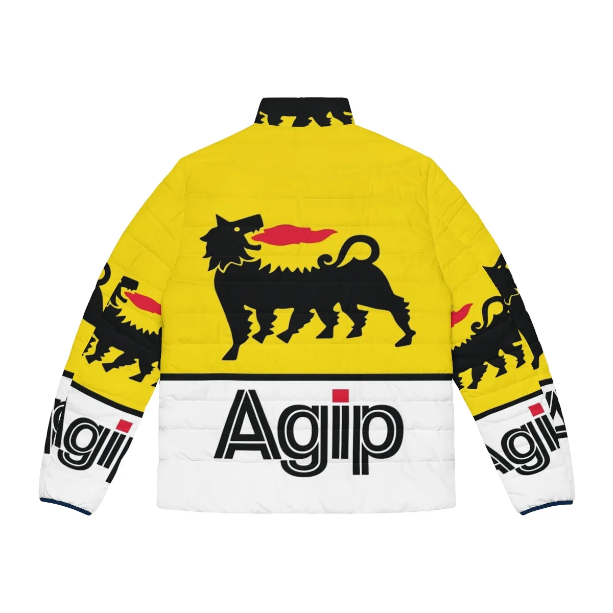 Agip Lubricants Logo 1968-1998 Italian Vintage Puffer Jacket