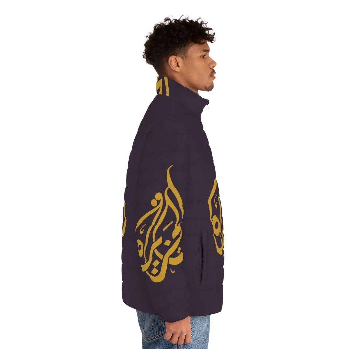 Al Jazeera Inspired Puffer Jacket - Unique Arabian Fashion for Winter