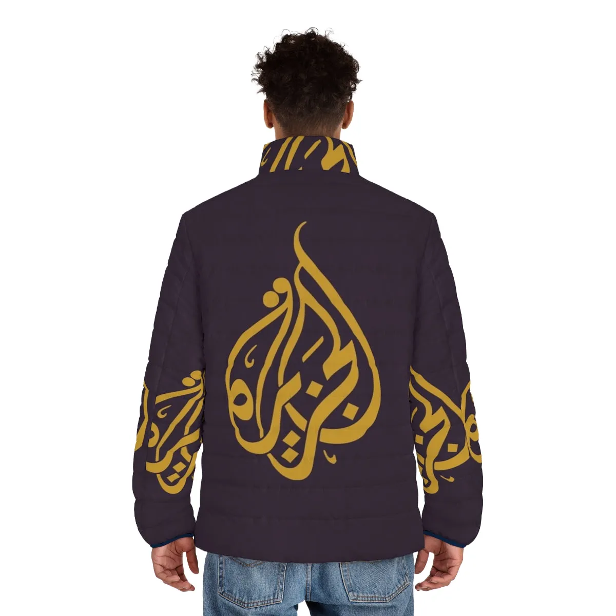 Al Jazeera Inspired Puffer Jacket - Unique Arabian Fashion for Winter