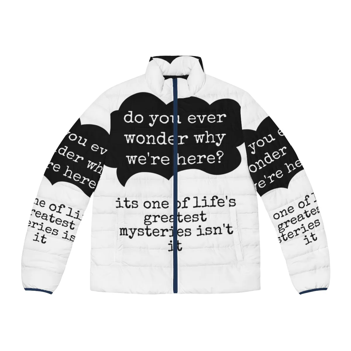Al Jazeera Inspired Puffer Jacket - Unique Arabian Fashion for Winter