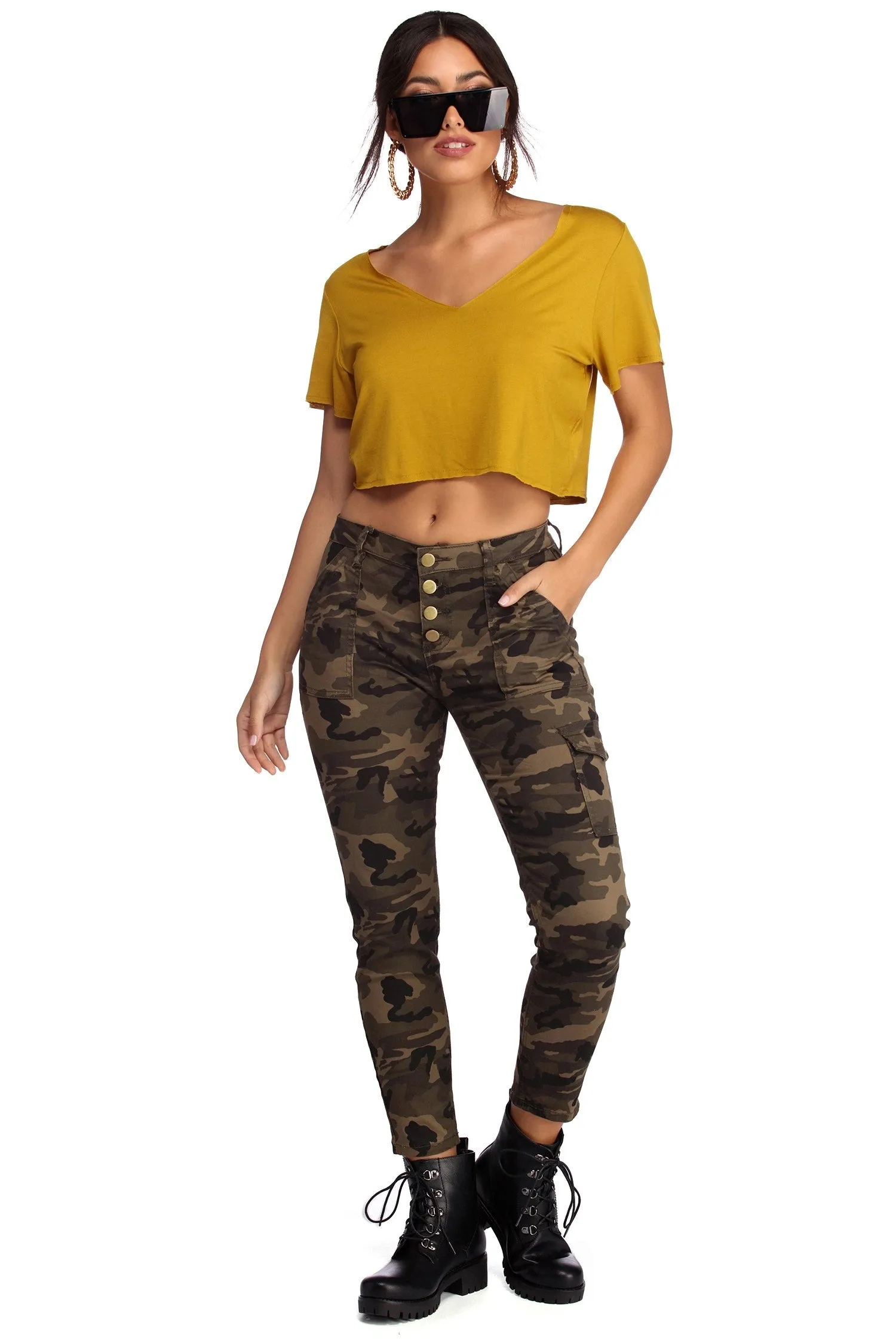 All In The Details Skinny Cargo Pants