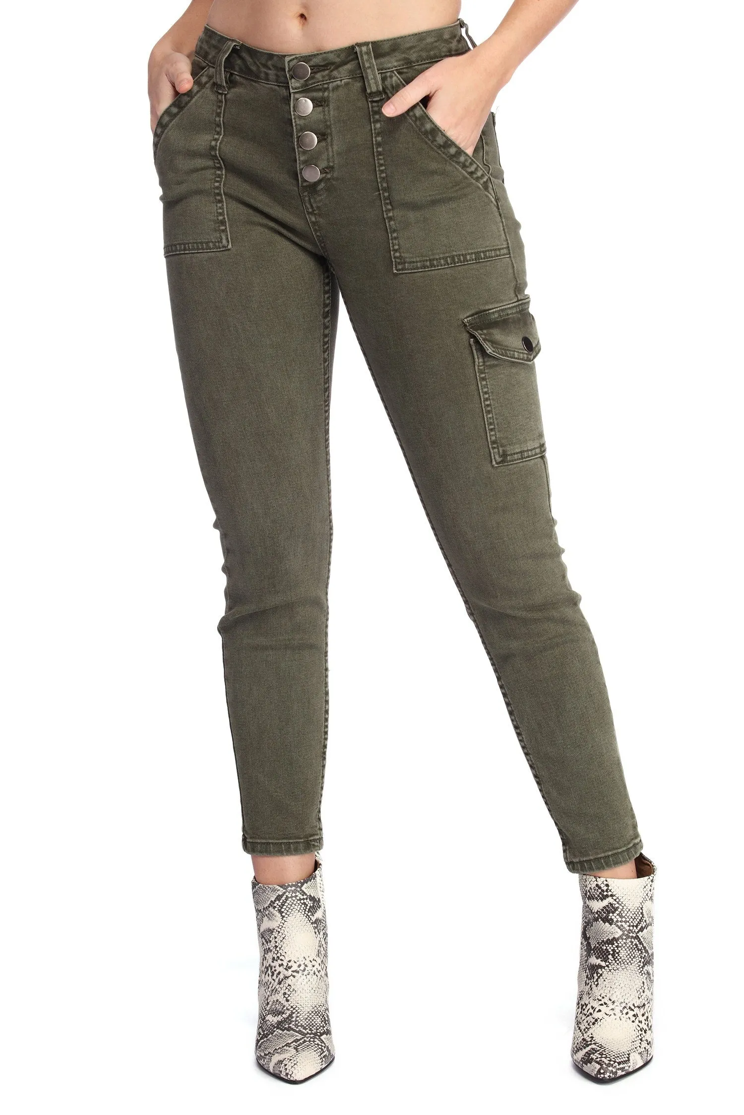 All In The Details Skinny Cargo Pants