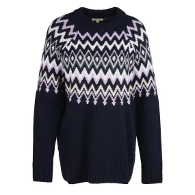 Barbour Womens Midhurst Knit Navy