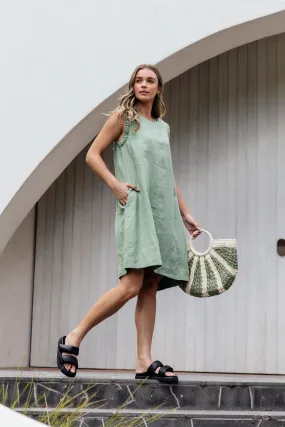Bastia Dress - Fern Green