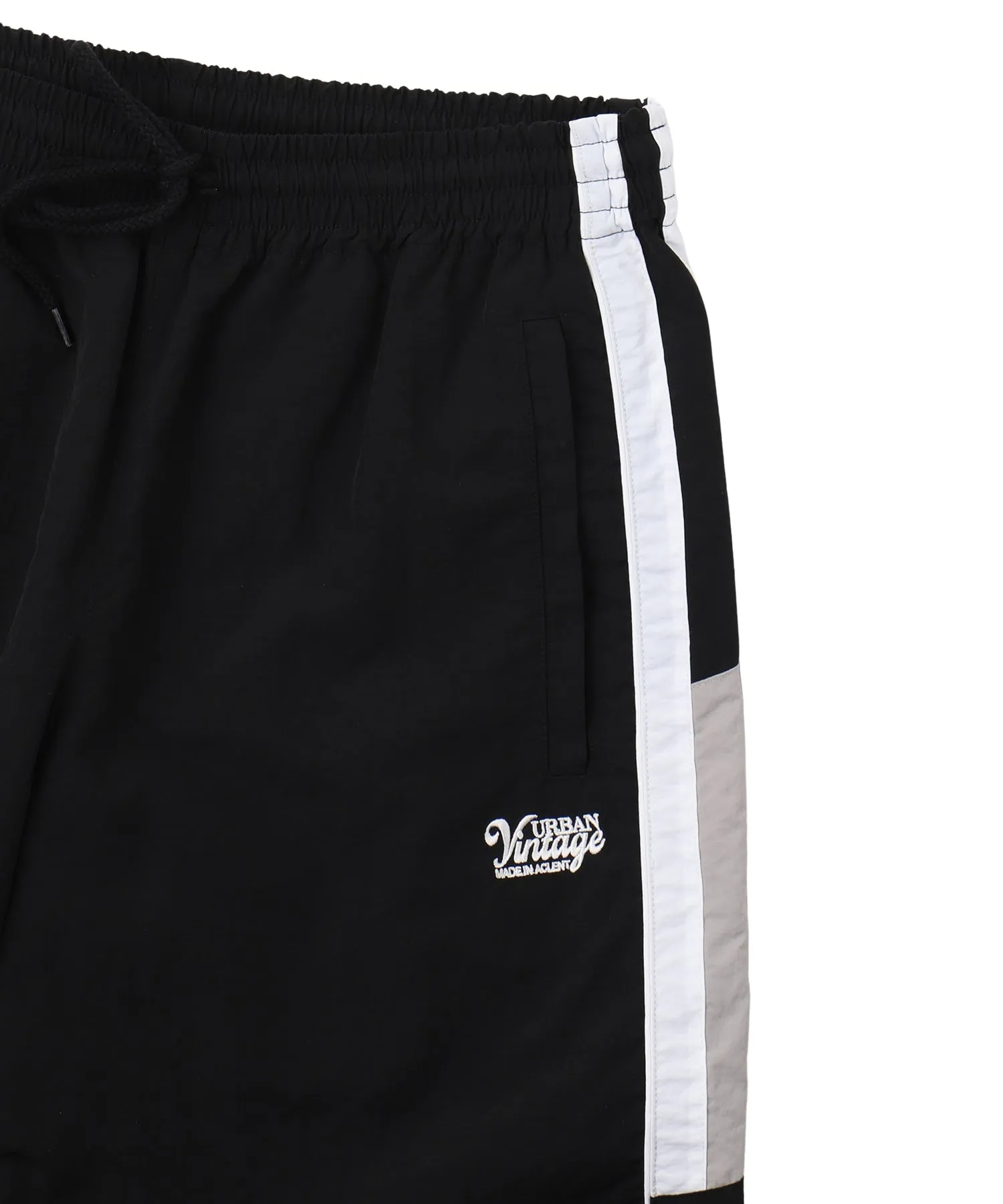 Bicolor nylon track pants