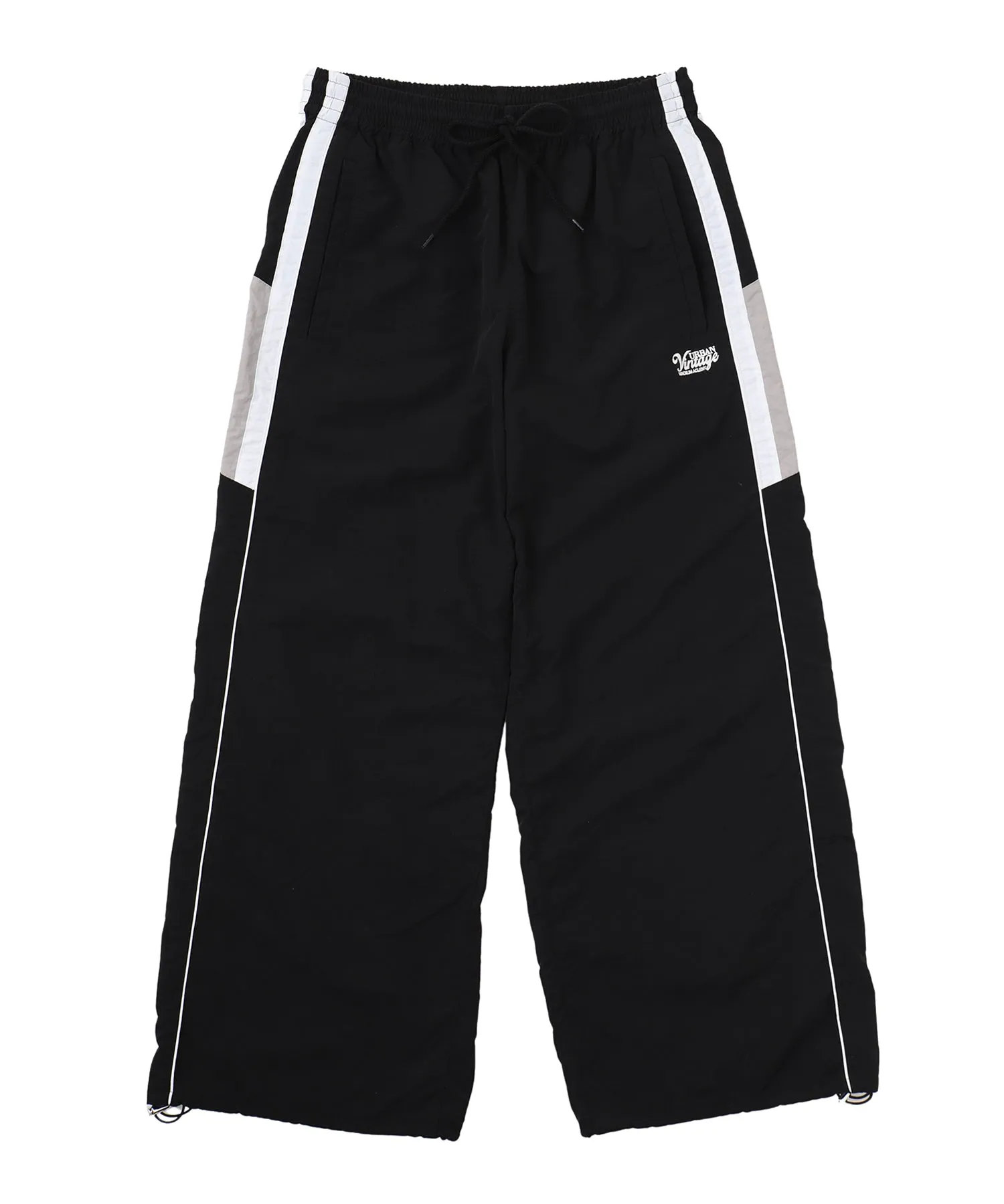 Bicolor nylon track pants