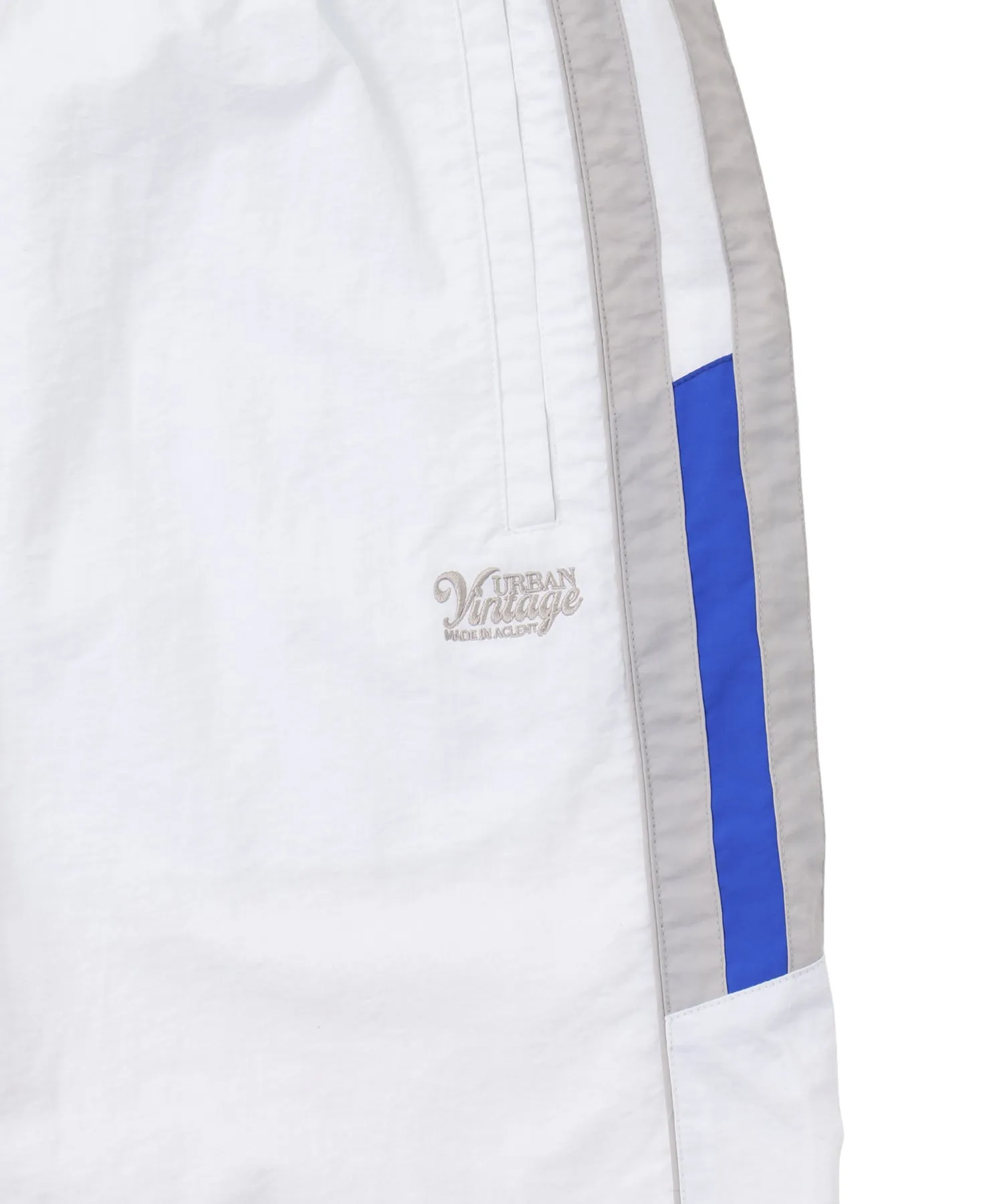 Bicolor nylon track pants