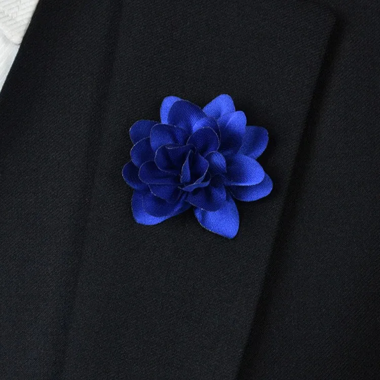 Blue Flower Lapel Pin