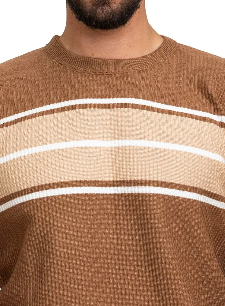Brown-Design0012 BS-Round Pullover