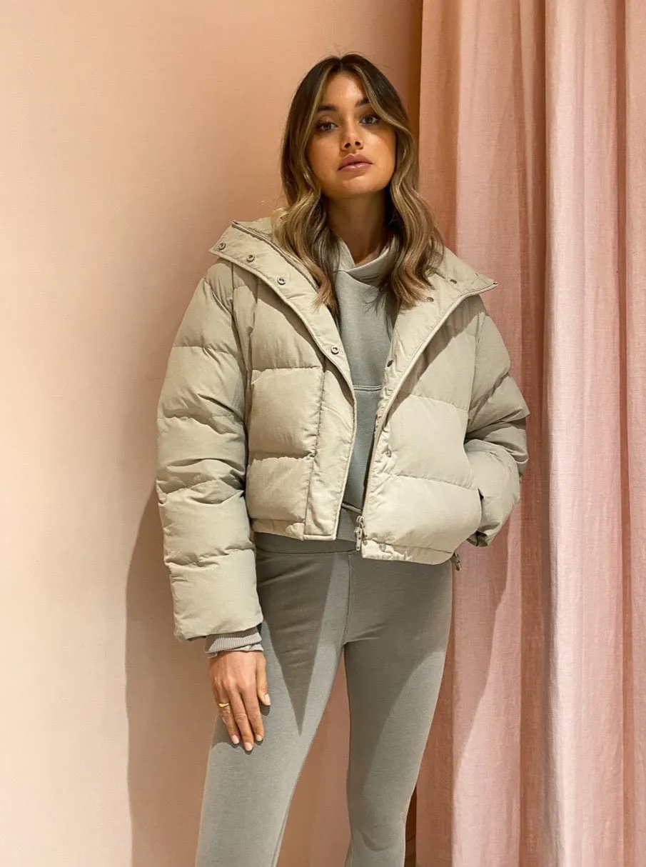 Camilla and Marc Norah Puffer in Stone
