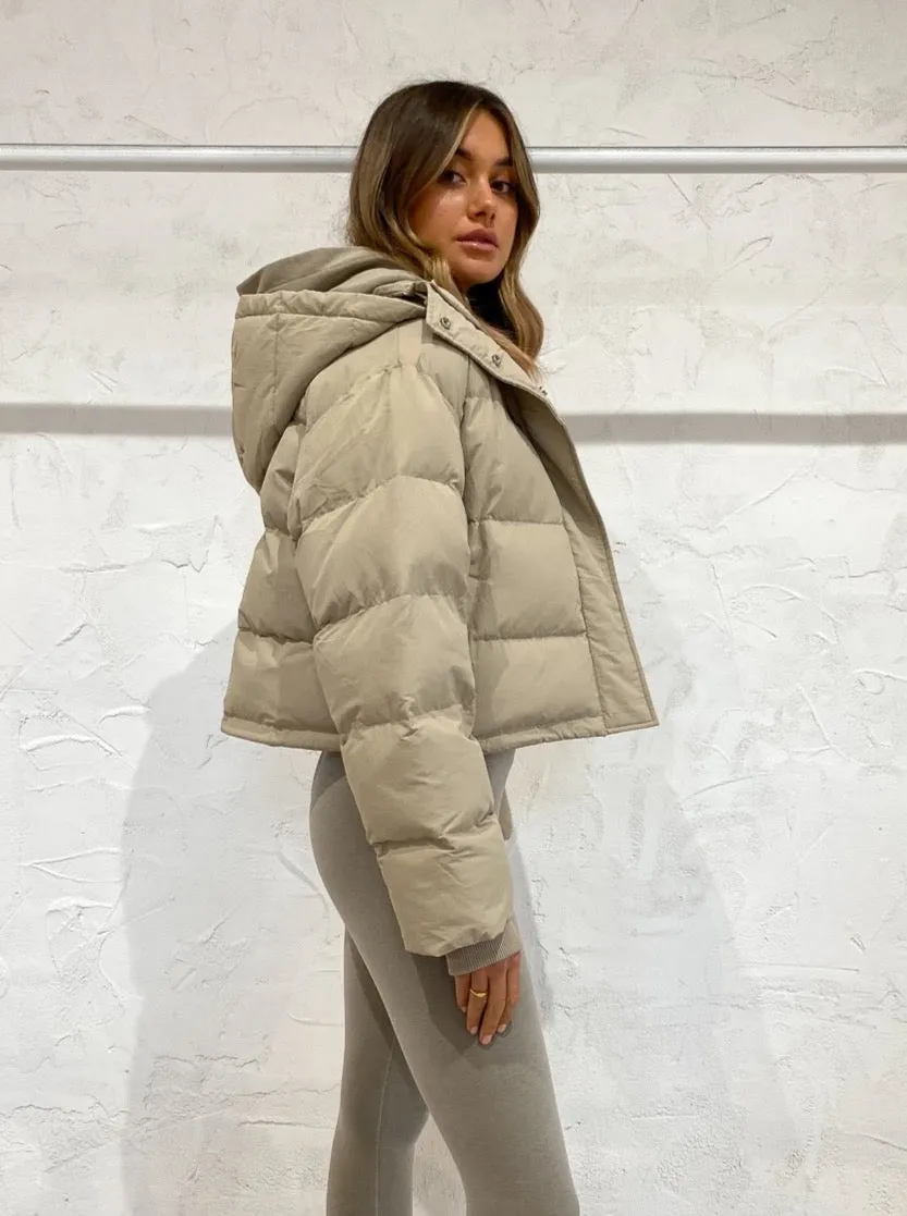 Camilla and Marc Norah Puffer in Stone