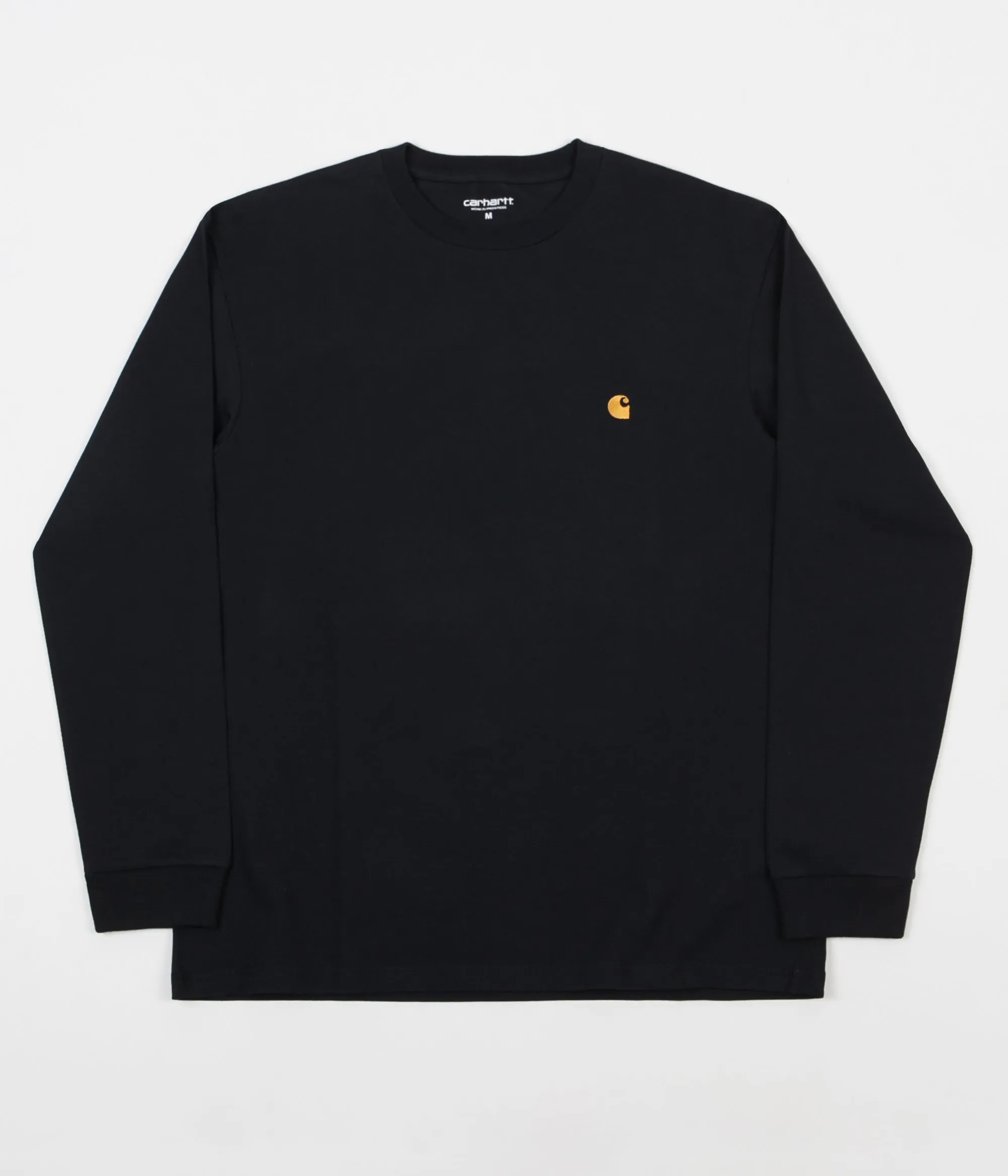 Carhartt Chase Long Sleeve T-Shirt - Dark Navy / Gold