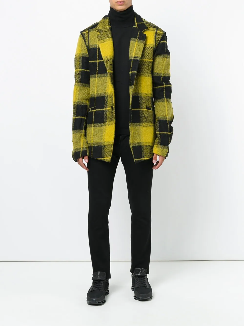 Checked Shirt Jacket Sulpher