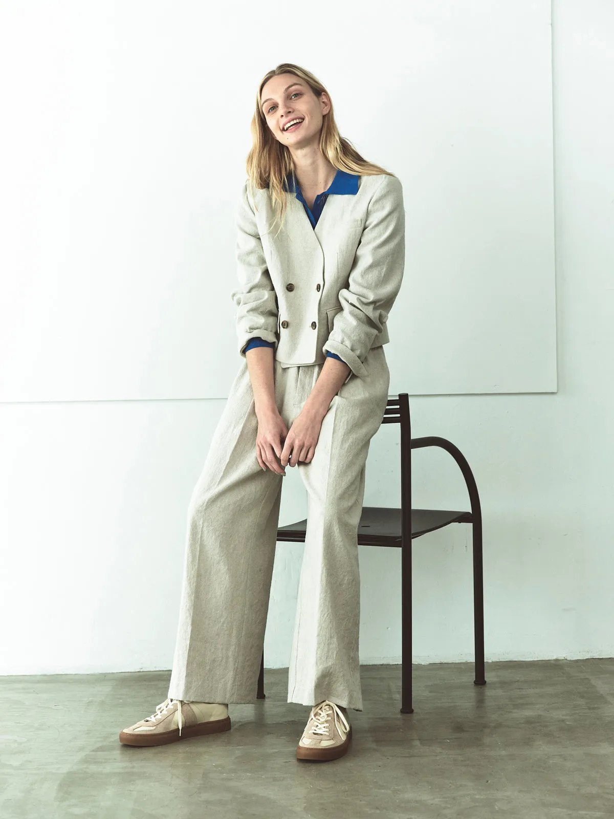 COTTON LINEN SHORT JACKET