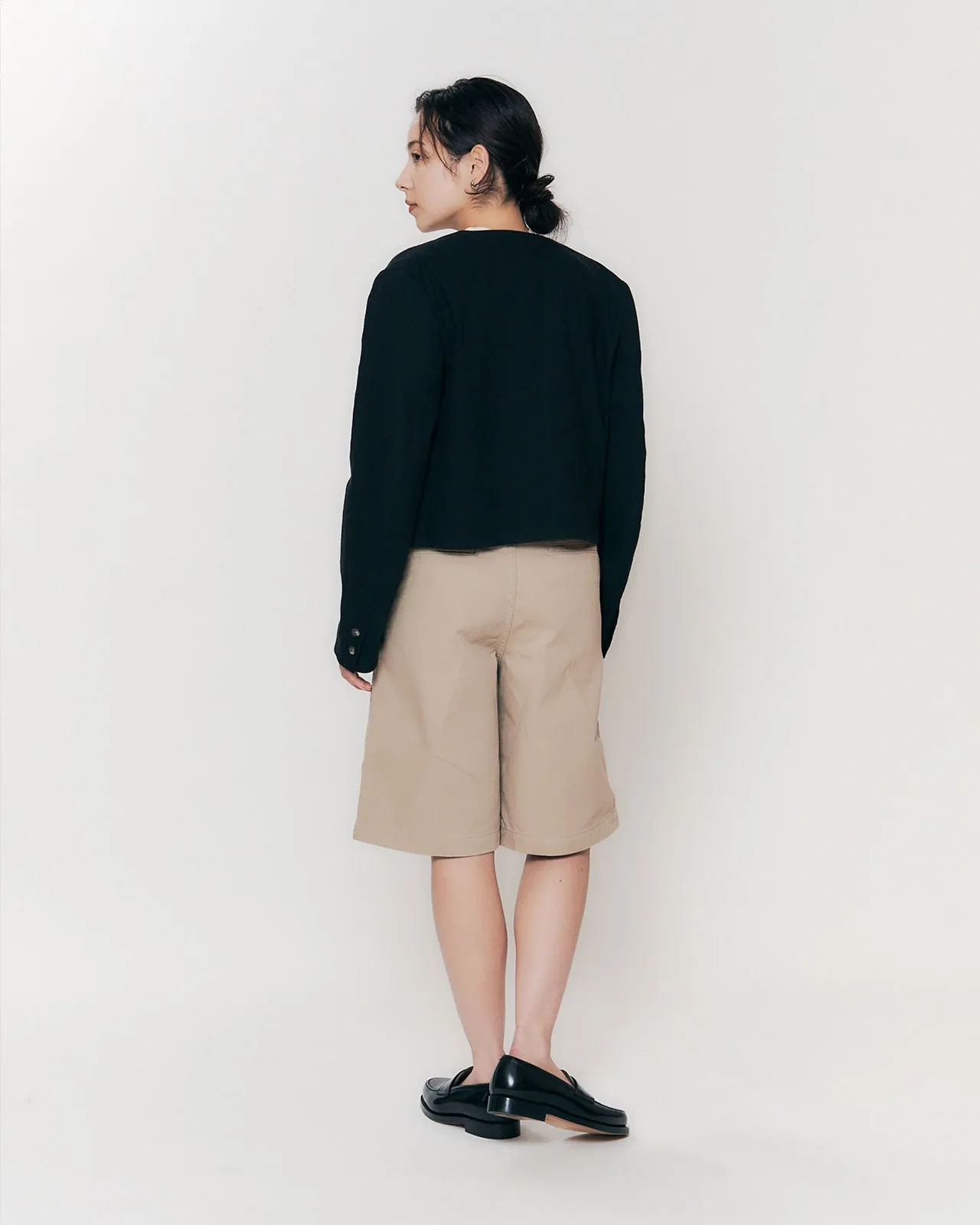 COTTON LINEN SHORT JACKET