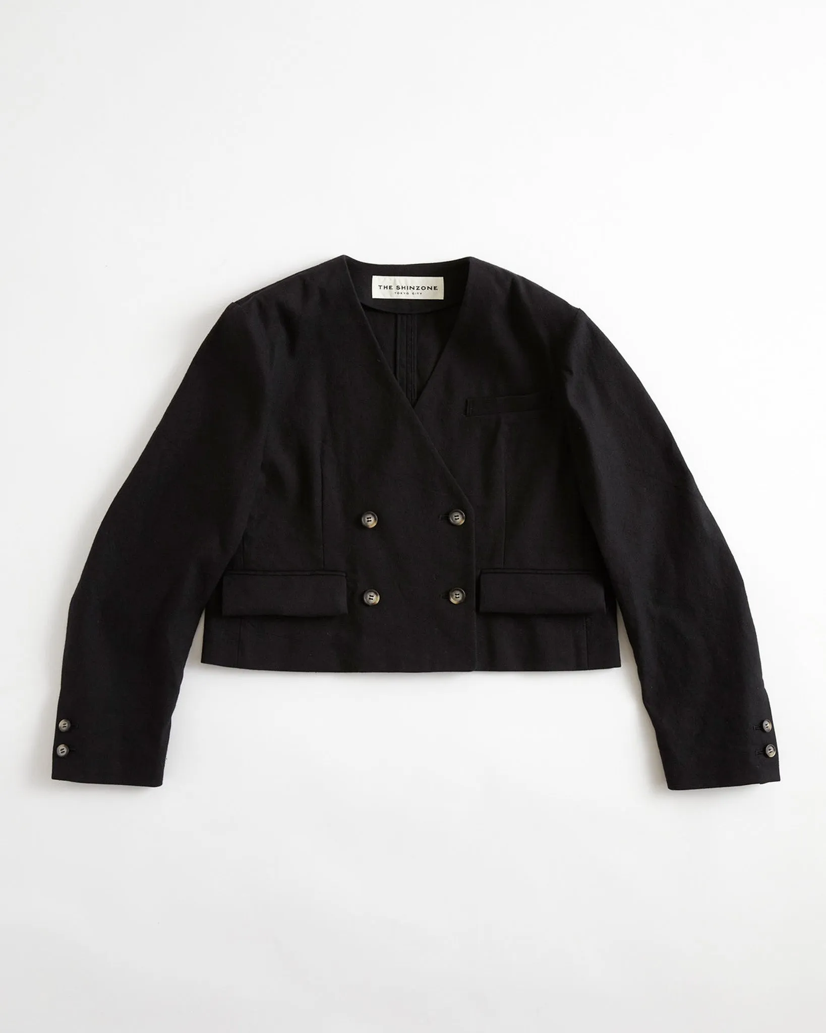 COTTON LINEN SHORT JACKET