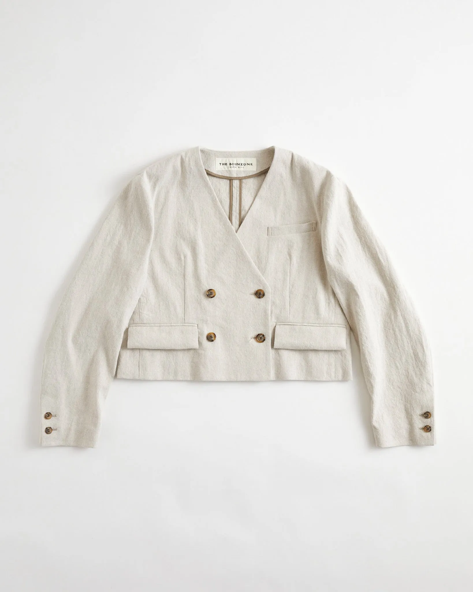 COTTON LINEN SHORT JACKET