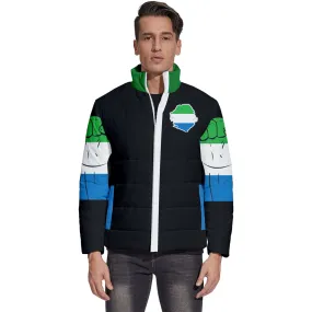 Custom DtheRebel Serria Leone Men's Puffer Bubble Jacket Coat
