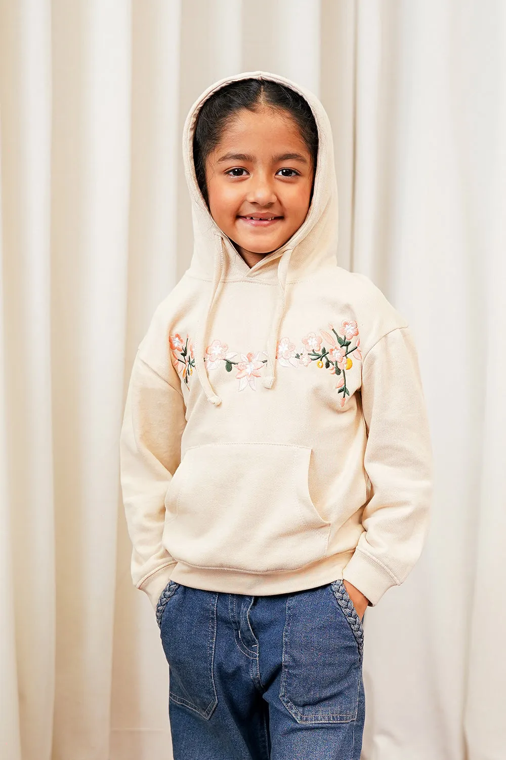 Embroidery Pullover Hoodie