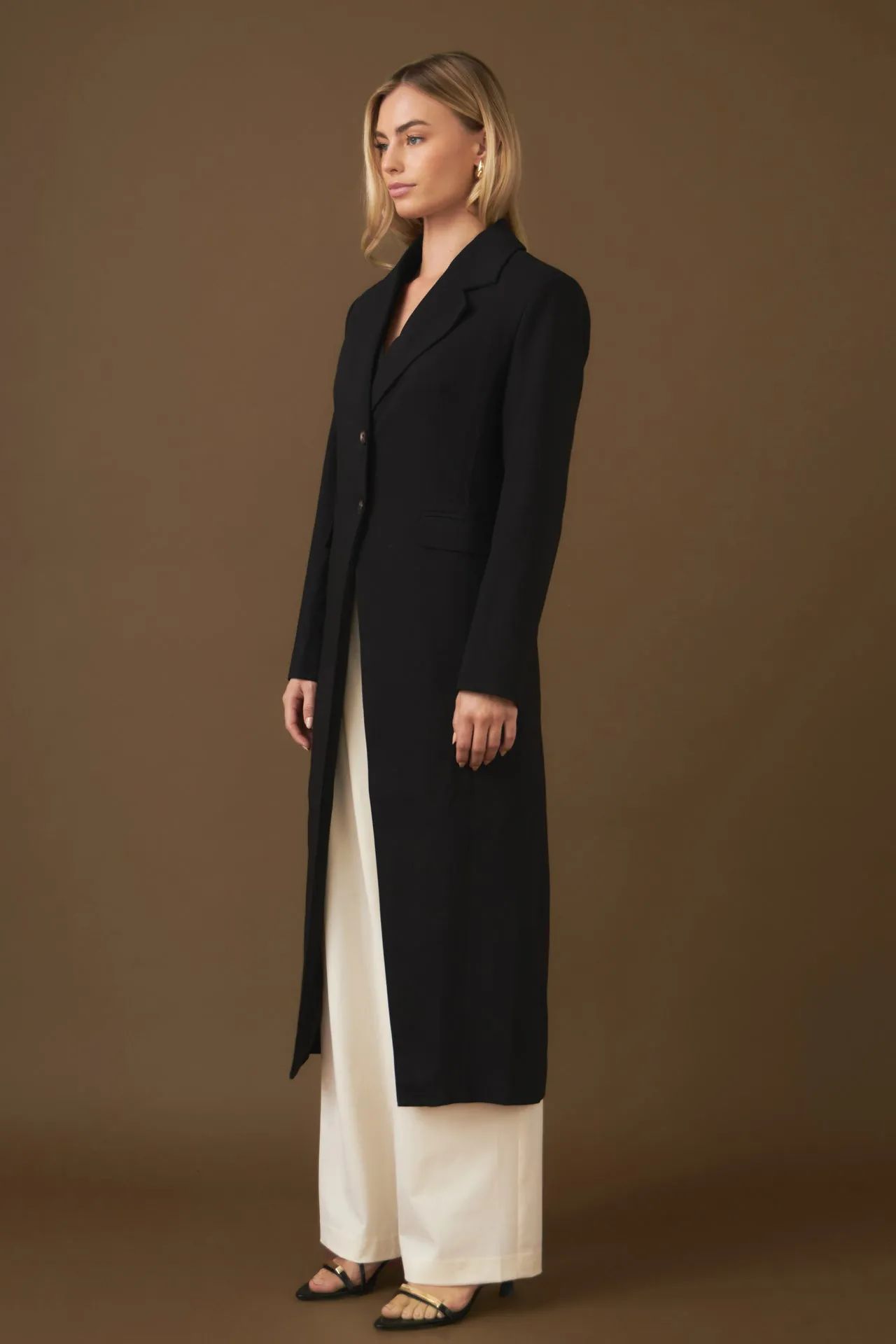 Endless Rose - Front Slit Long Jacket