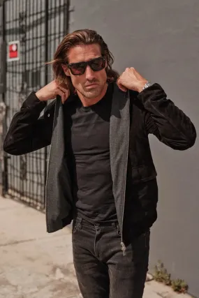 Enzo Suede Leather Jacket