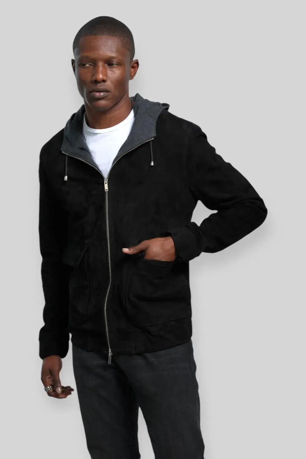 Enzo Suede Leather Jacket