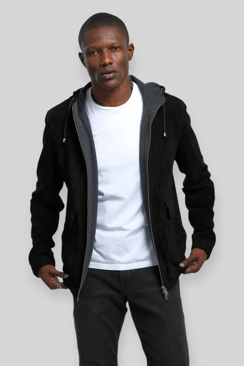 Enzo Suede Leather Jacket