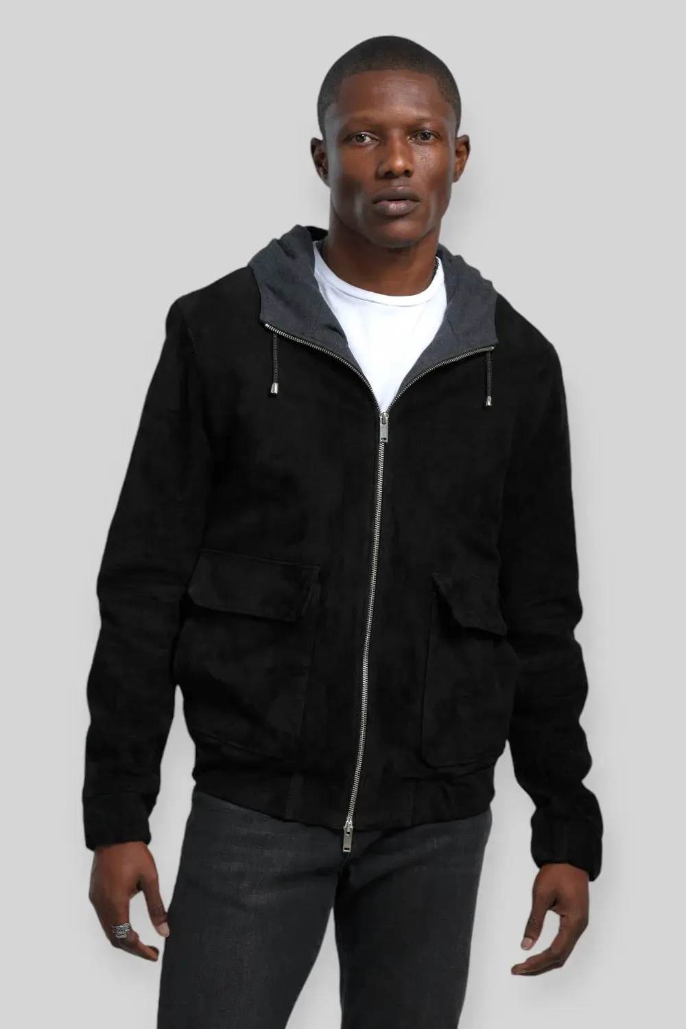 Enzo Suede Leather Jacket