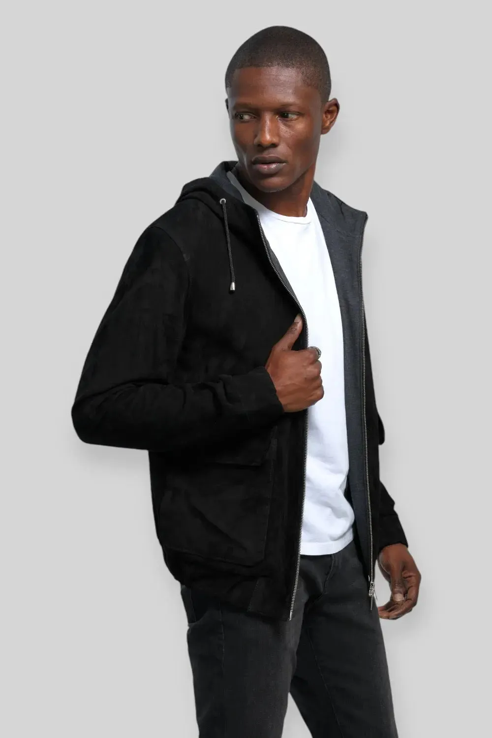 Enzo Suede Leather Jacket