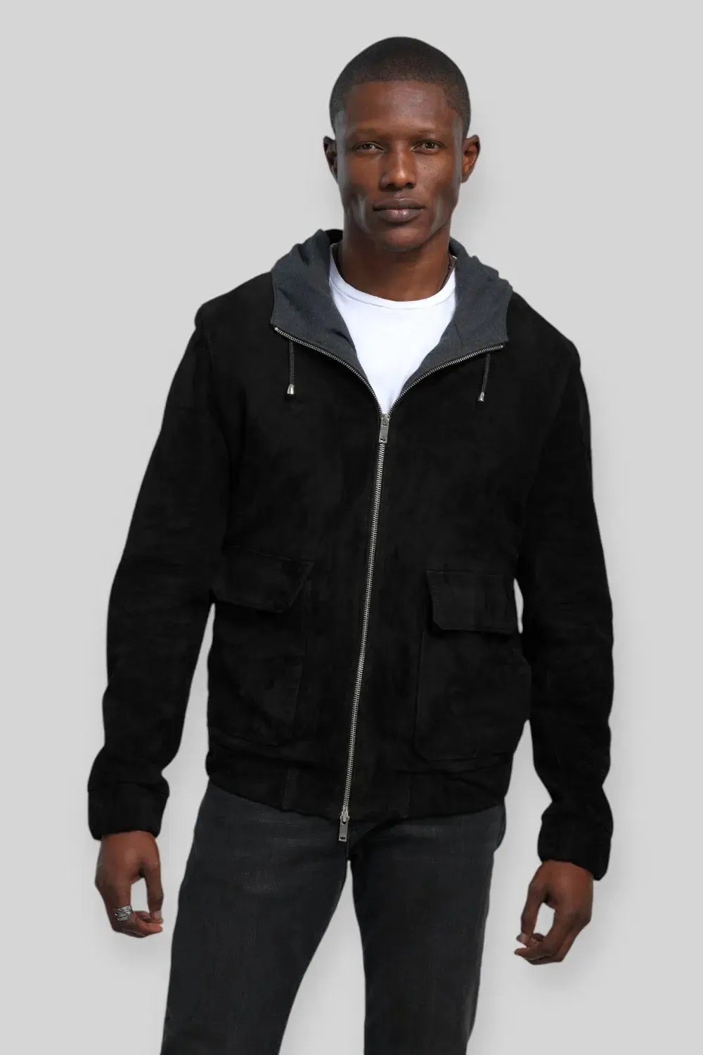 Enzo Suede Leather Jacket