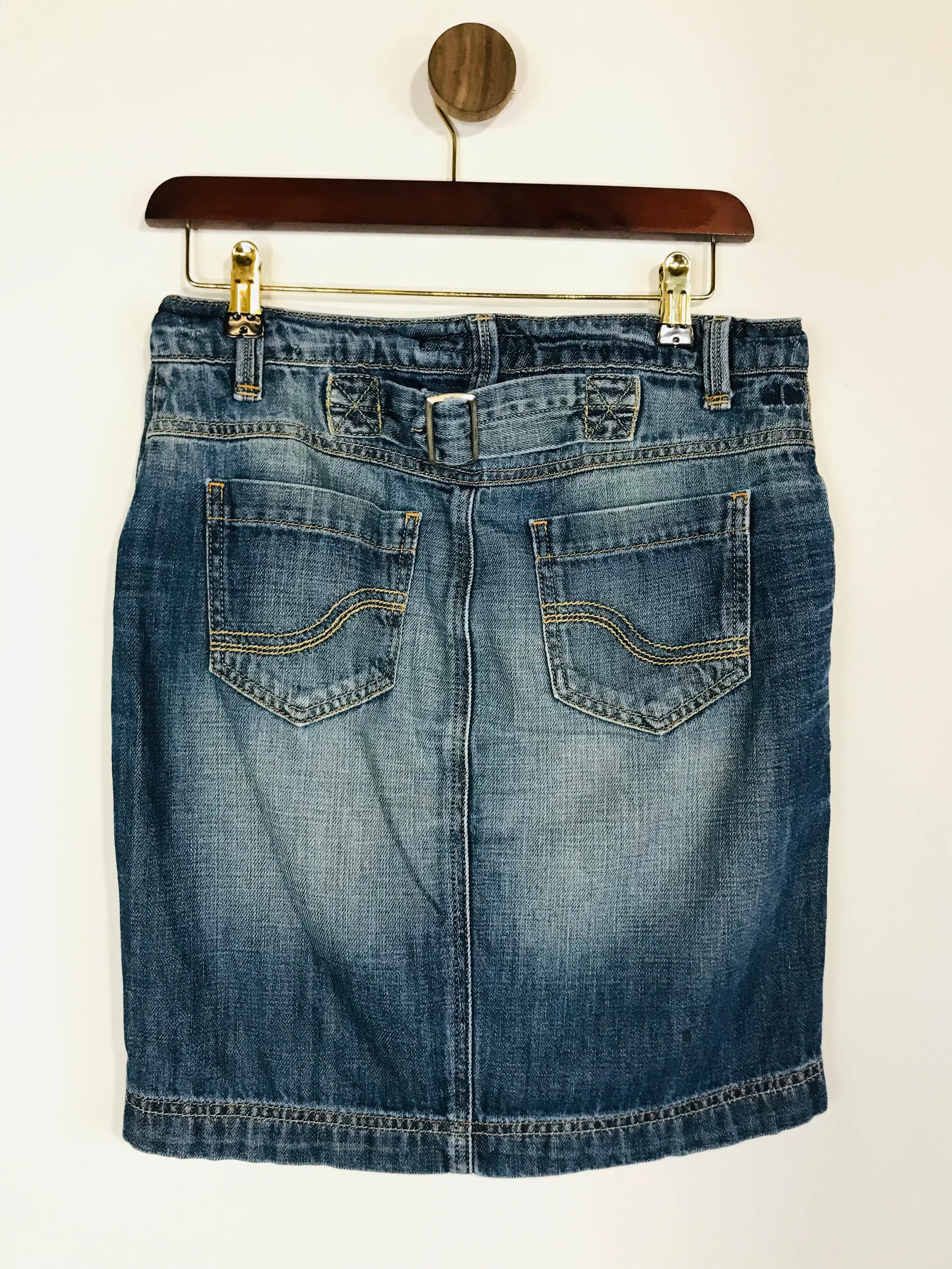 Fat Face Women's Boho Denim Midi Skirt | UK8 | Blue