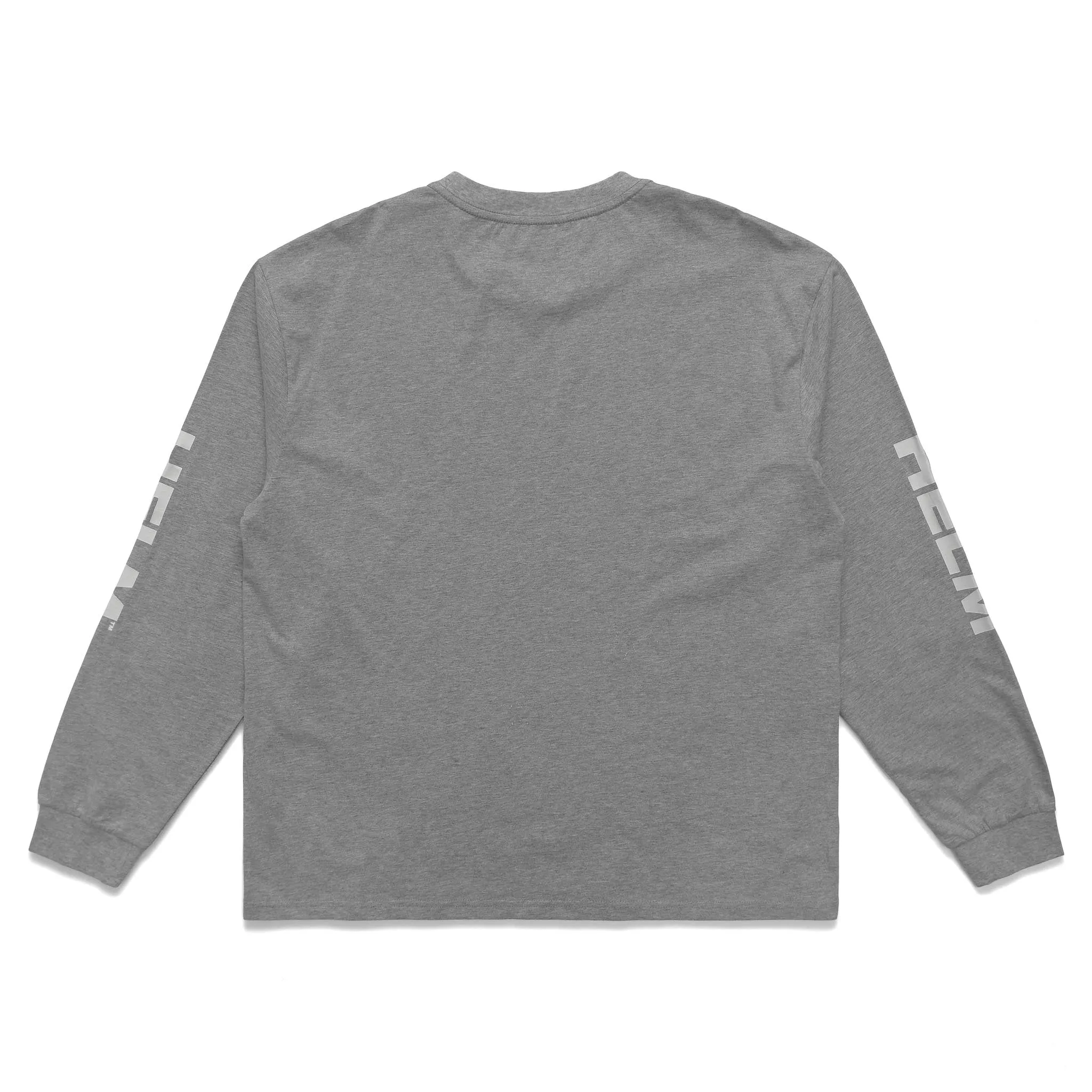 Globe Chest L/S Tee | Heather Grey