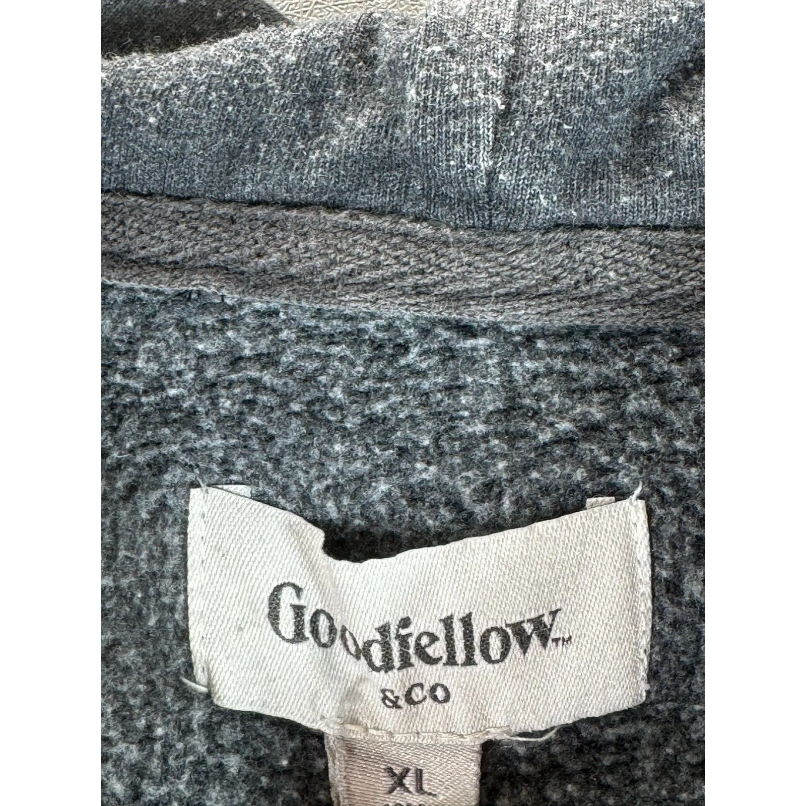 GOODFELLOW & CO Men's Gray Standard-Fit Pullover Hoodie SZ XL
