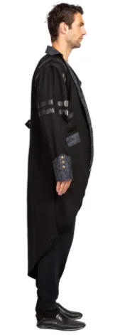 Gothic Steampunk Vintage Tailcoat Victorian Costume for Men Cosplay