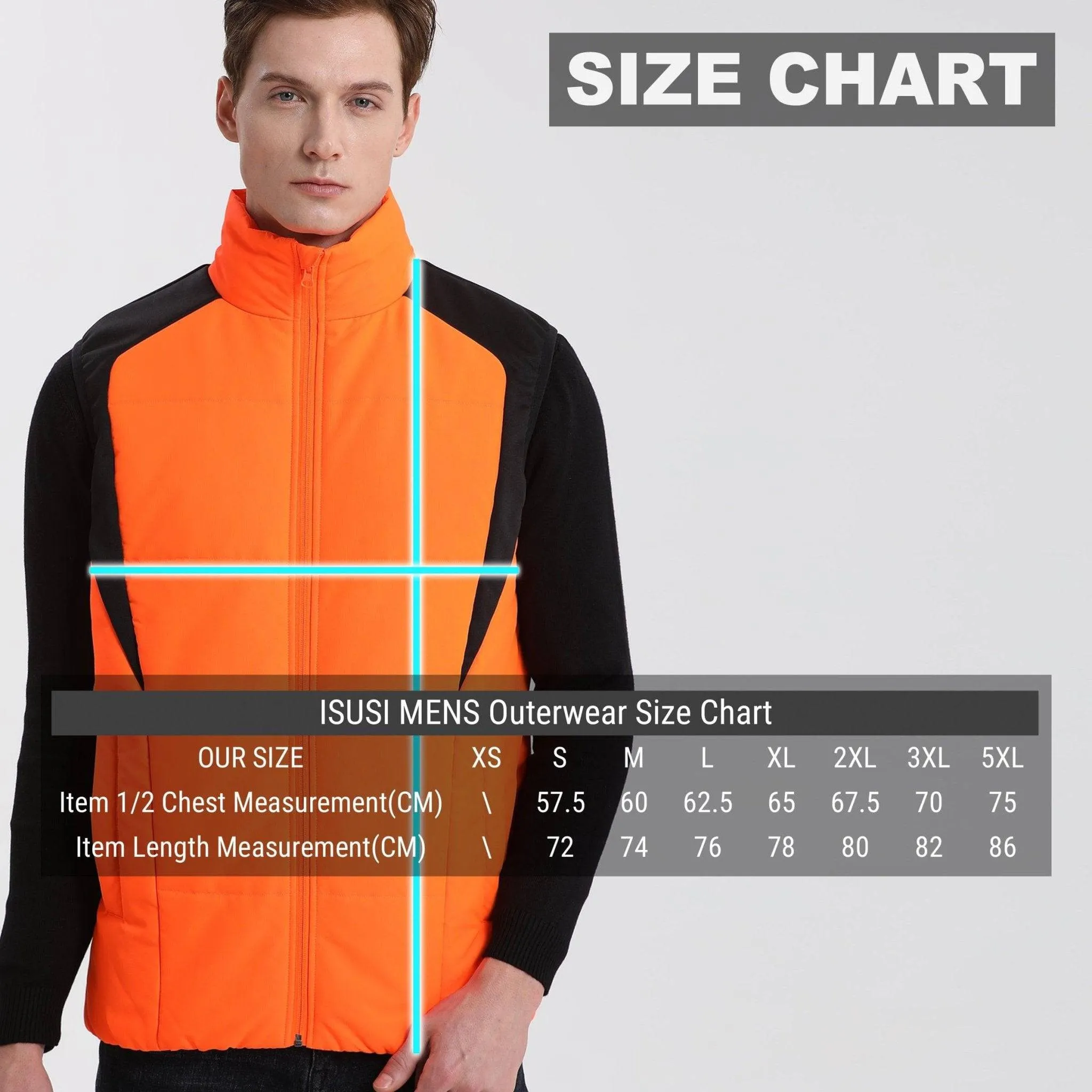 ISUSI Hi-Vis Puffer Vest, Insulated Workwear