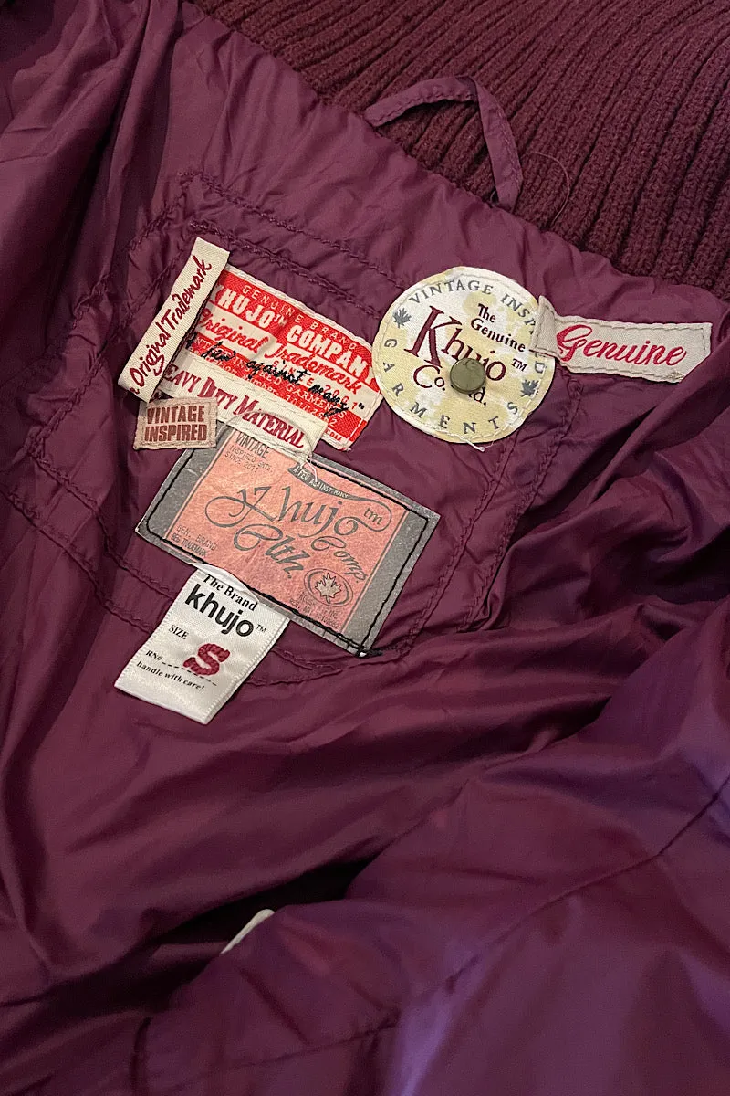 Khujo Burgundy Puffer Jacket