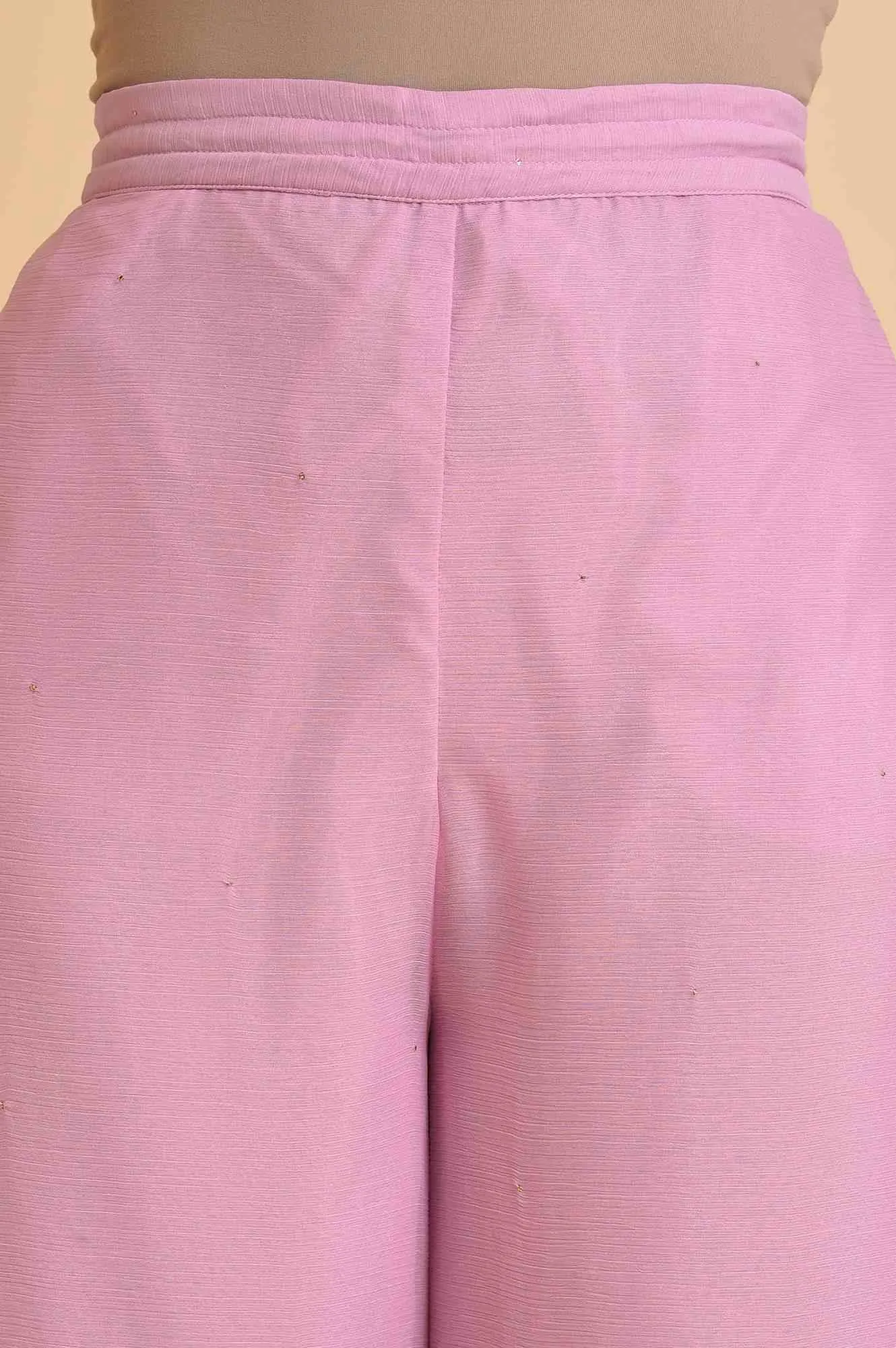 Light Purple Solid Flared Sharara