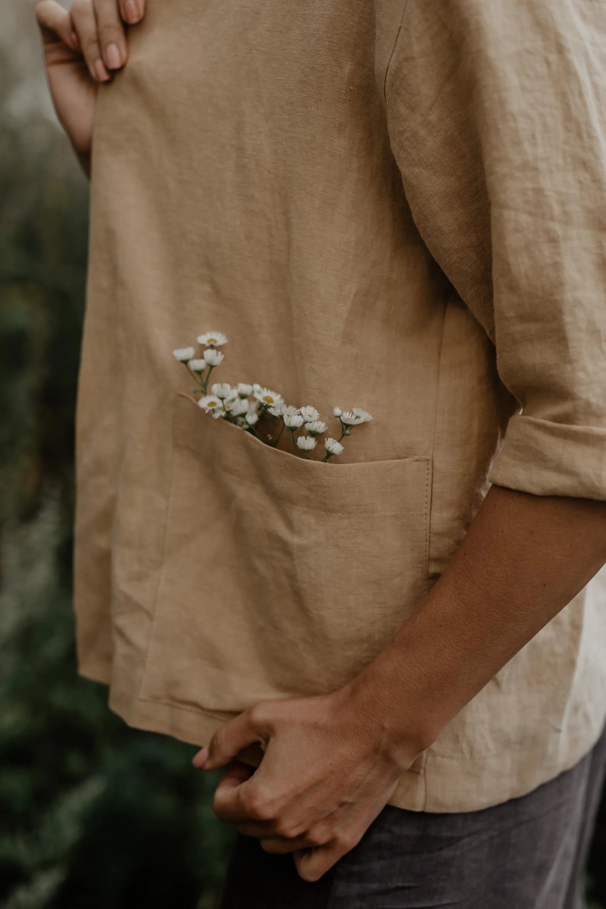 Linen oversized jacket Kyiv by AmourLinen