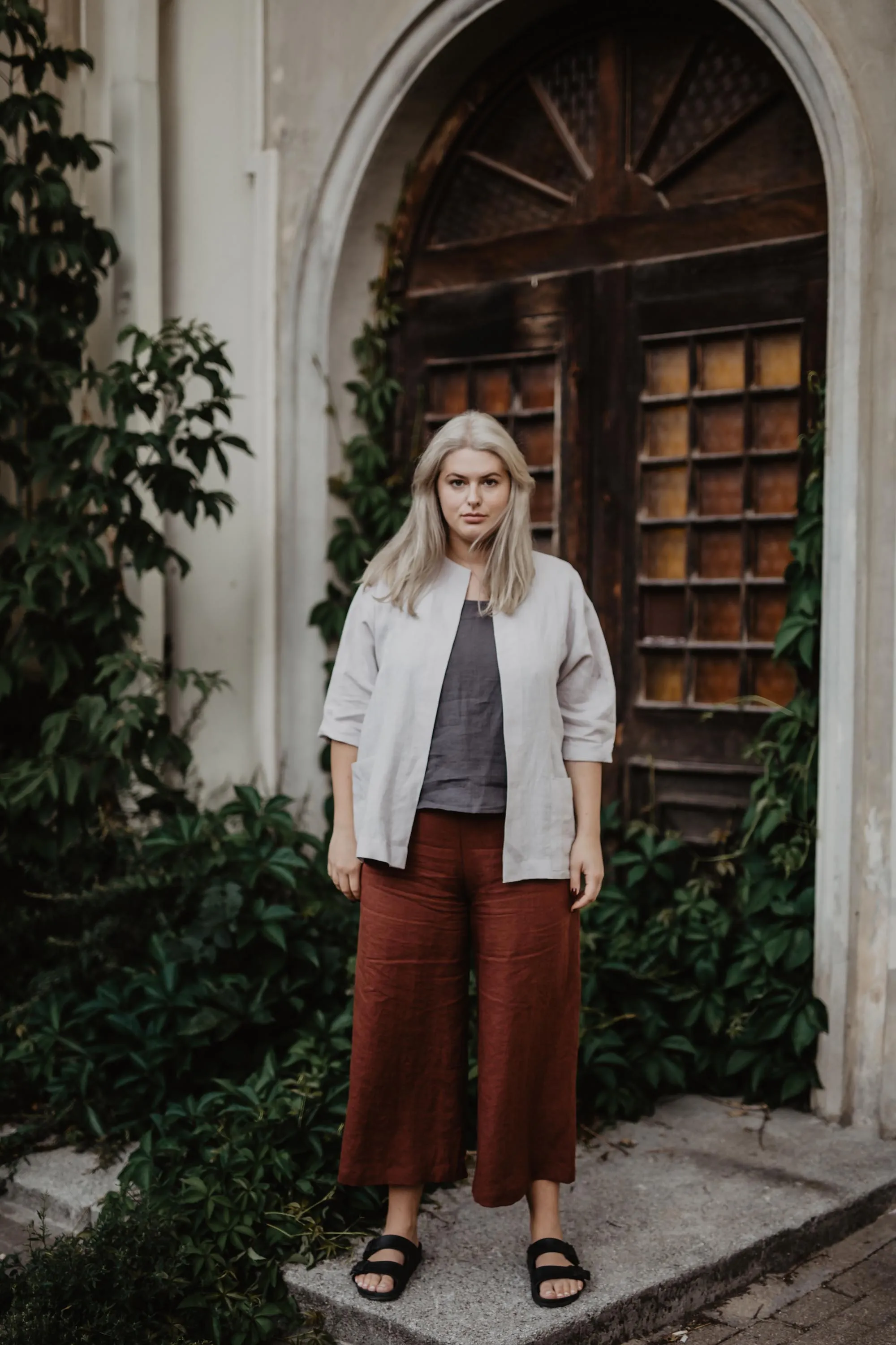Linen oversized jacket Kyiv by AmourLinen