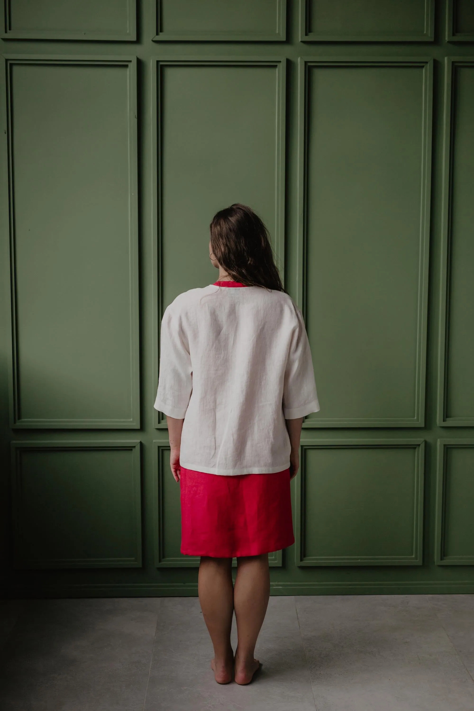 Linen oversized jacket Kyiv by AmourLinen