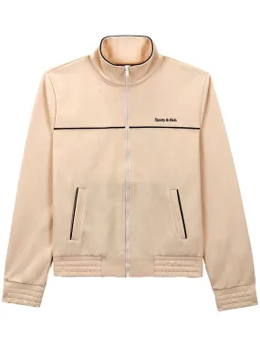logo-print performance jacket